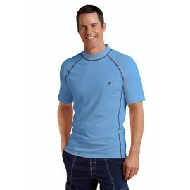 T-shirt de bain anti-UV pour homme - Bleu