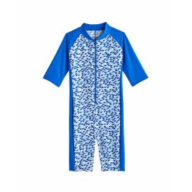 Combinaison de bain anti UV pour Garçon - Barracuda Neck à genou - Blue Marlin