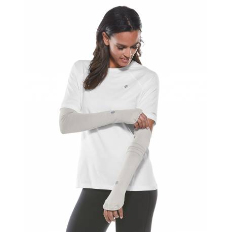 Manches Performance anti UV pour femme - Backspin - Argent