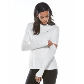 Manches Performance anti UV pour femme - Backspin - Blanc