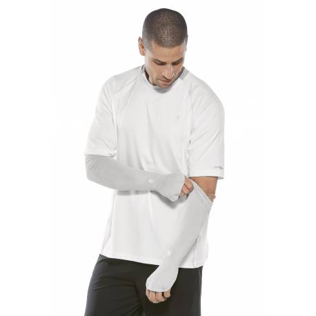Manches anti-UV pour homme - Argent
