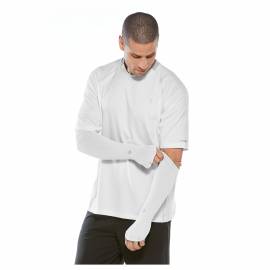 Manches anti-UV pour homme - Blanc