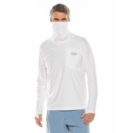 T shirt de bain anti UV avec tour du cou pour homme - Andros - Blanc
