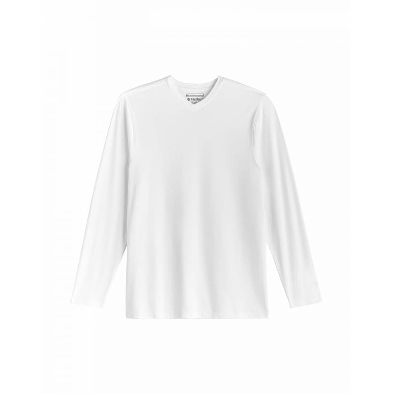 T-shirt anti UV femme manches longues blanc