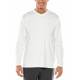 T Shirt anti UV pour homme - col en V Manches longues - Morada - Blanc