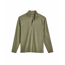 Sweet shirt anti UV avec Zip quart pour homme - Sonora - Olive