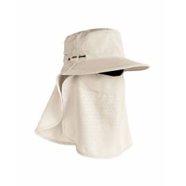  Casquette solaire anti UV avec rabat pour le visage et le cou, pour enfant - Stevie Ultra - Pierre