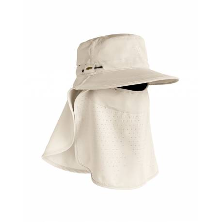  Casquette solaire anti UV avec rabat pour le visage et le cou, pour enfant - Stevie Ultra - Pierre