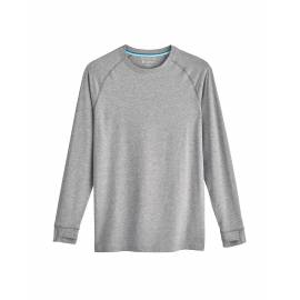 T Shirt anti UV pour homme - Manches longues - LumaLeo - Gris