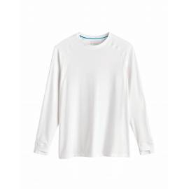T Shirt anti UV pour homme - Manches longues - LumaLeo - Blanc
