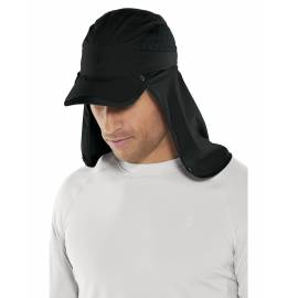 Casquette sport anti UV avec protège nuquepour adulte - Agilité - Noir