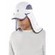 Casquette sport anti UV avec protège nuque pour adulte - Agilité - Blanc / Gris Acier