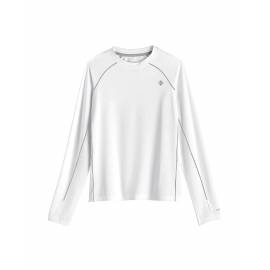 T shirt sport UV pour enfant - Manches longues - Agilité - Blanc