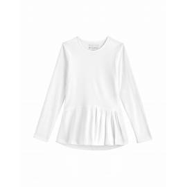 T Shirt anti UV pour les fille - Manches longues - Aphelion Tee - Blanc