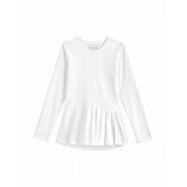 T Shirt anti UV pour les fille - Manches longues - Aphelion Tee - Blanc
