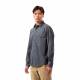 Chemise anti-UV pour hommes - Manches longues - Kiwi - Bleu Ombre