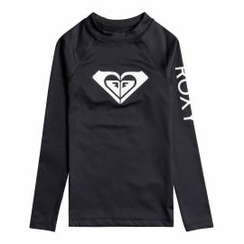 T-shirt de bain anti-UV pour jeune fille - Manches longues - Whole Hearted - Anthracite