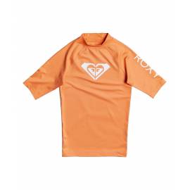 T-shirt de bain anti-UV pour jeune fille - Whole Hearted - Saumon