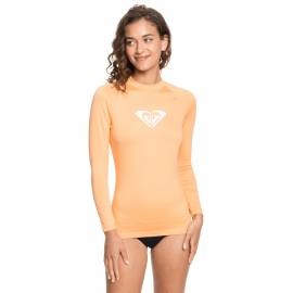 T-shirt de bain anti-UV pour femme - Manches longues - Whole Hearted - Saumon