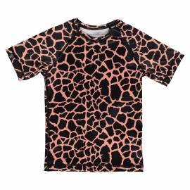 T-shirt de bain anti-UV pour Enfant - Moray tacheté - Noir