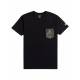 T-shirt anti-UV pour homme - Manches courtes - Team Pocket - Noir