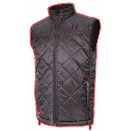 Gilet Chauffant Femme Avec 4 Zones Chauffantes, Veste Chauffante Cou - Noir  M