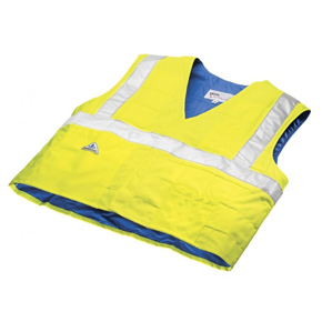 Gilet de sécurité rafraichissant jaune