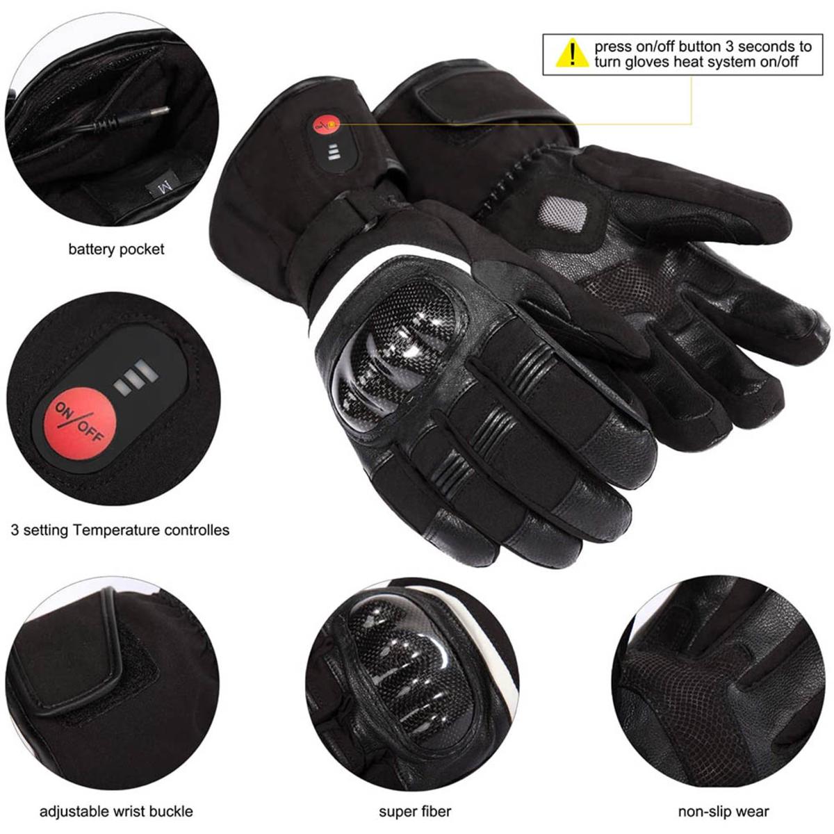 30seven®, gants moto chauffant